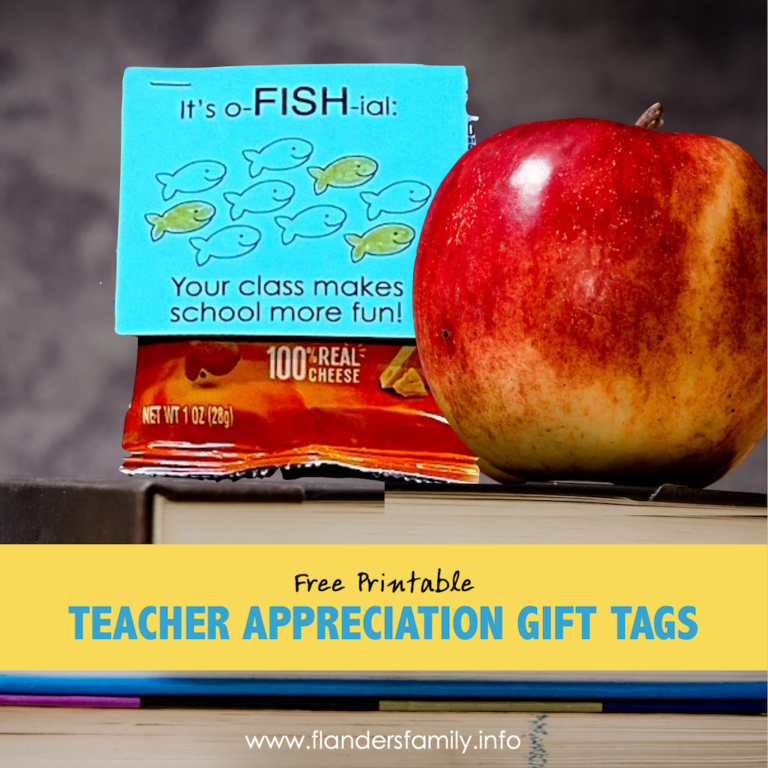 Teacher Appreciation Gift Tags (Free Printable)