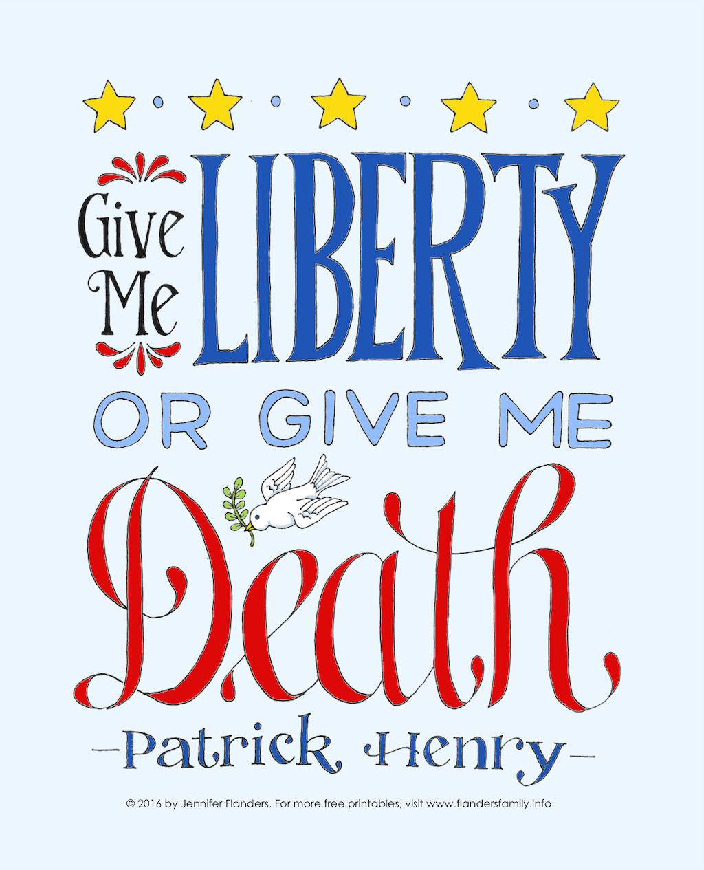 Liberty or Death Coloring Page 