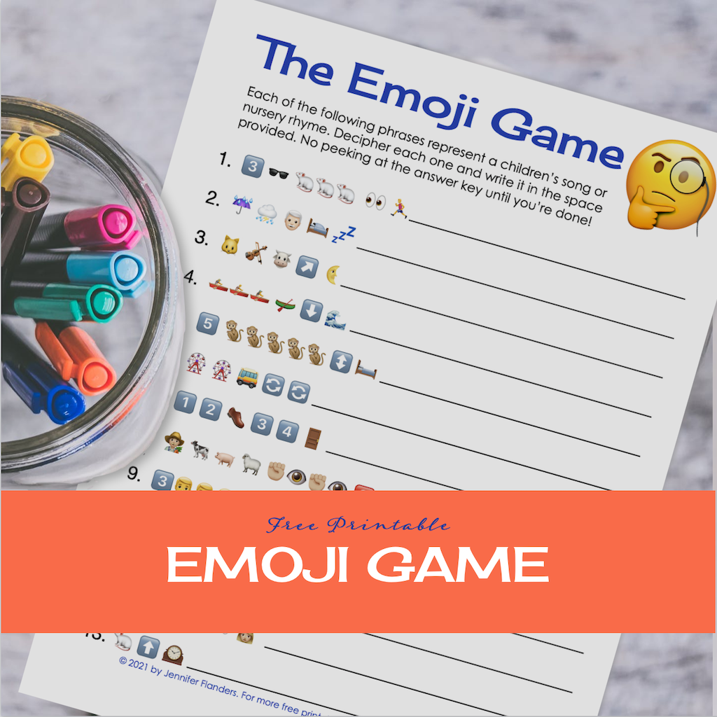 Free Printable Emoji Game  Flanders Family Homelife