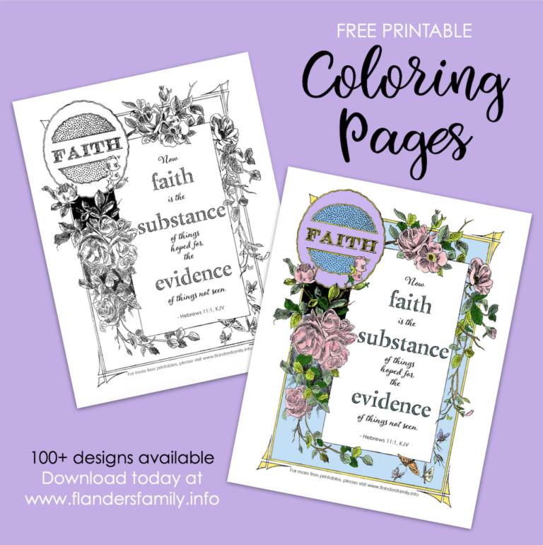 Faith as Evidence Coloring Page