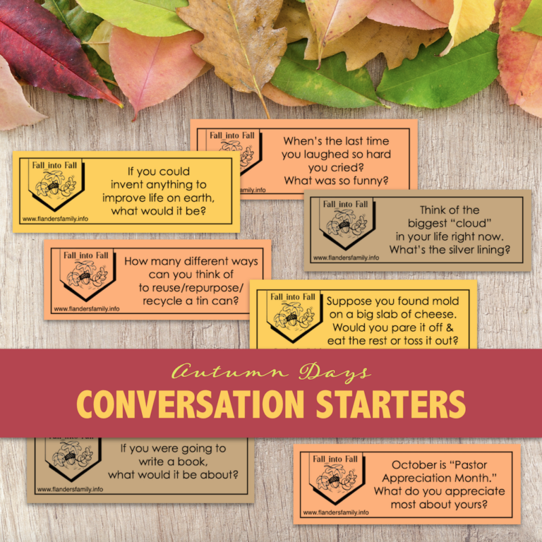 Autumn Days Conversation Starters