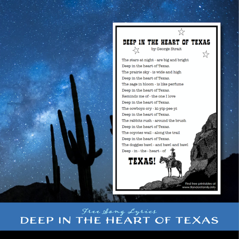 Deep in the Heart of Texas Song Lyrics