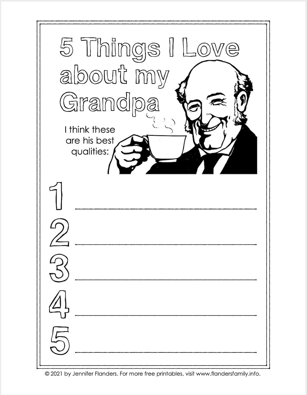 5 Things I love about Grandpa