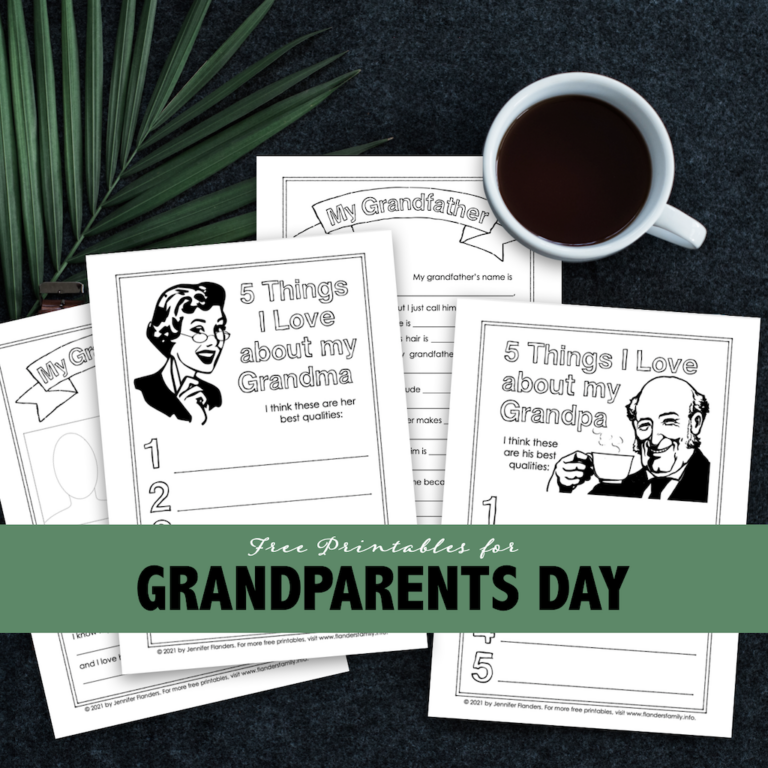 Grandparents Day Printables for Kids