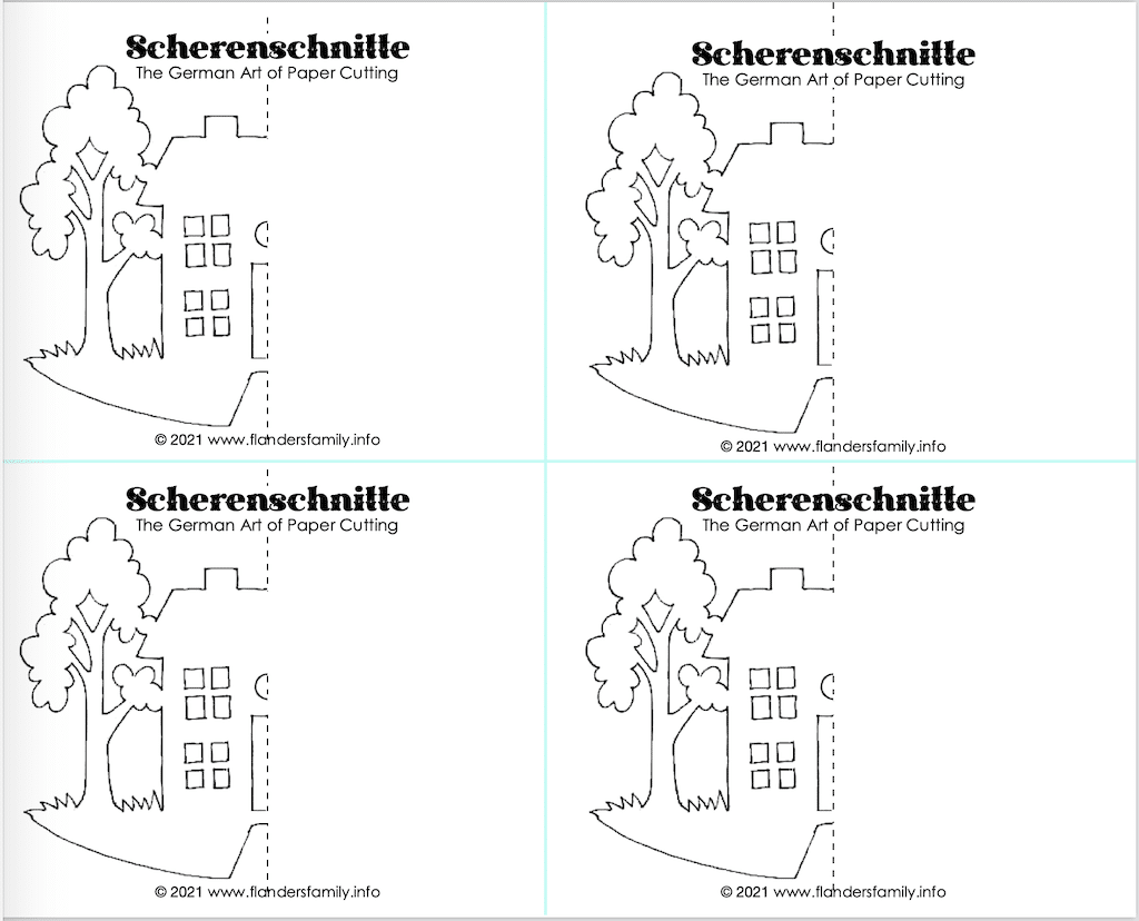 Super Simple Scherenschnitte - House