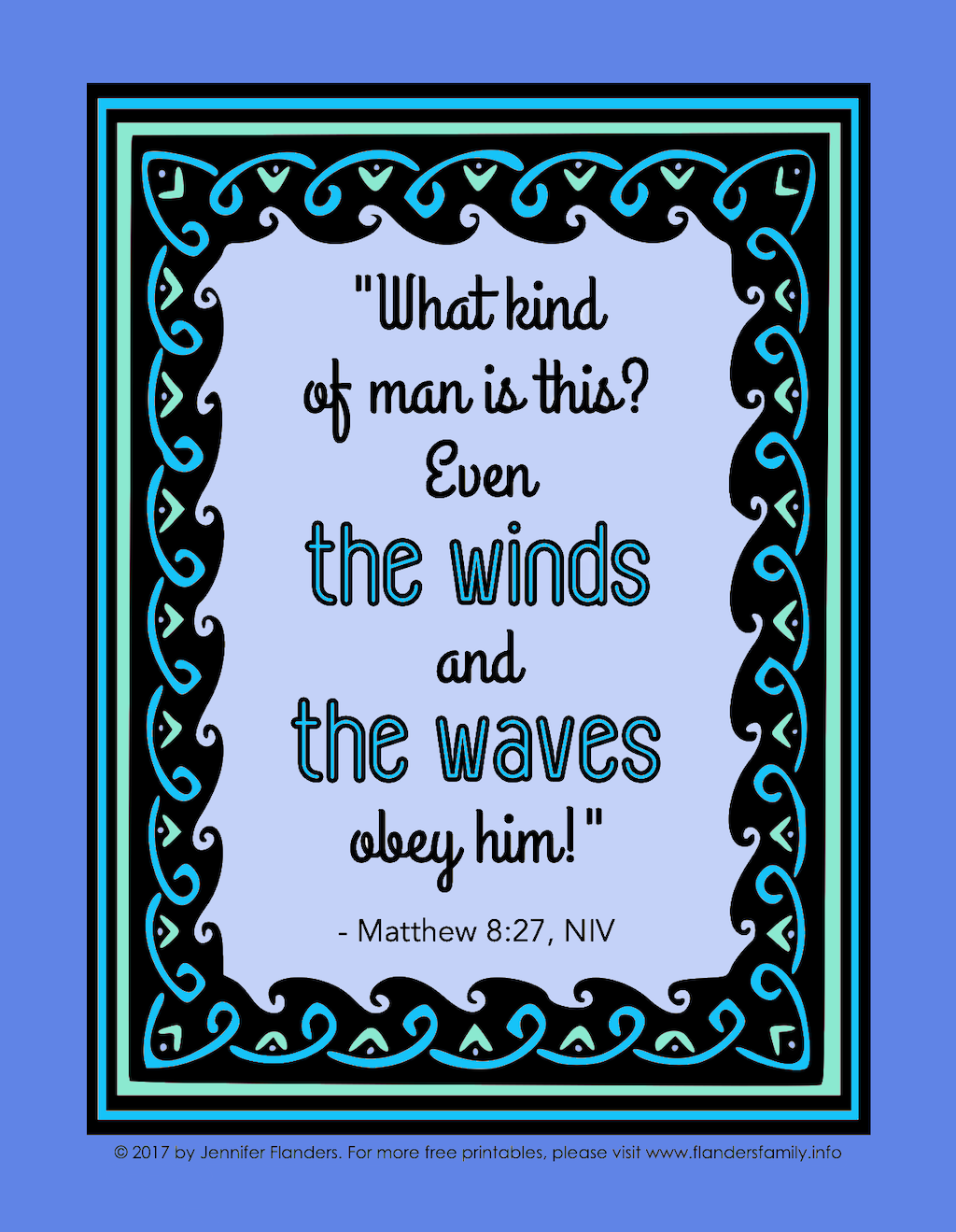 Wind and Waves Coloring Page