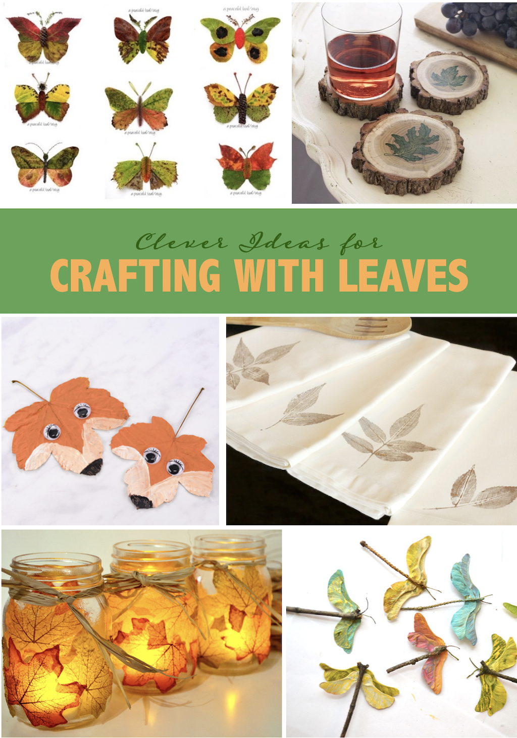 Clever Leaf Crafts for Kids 