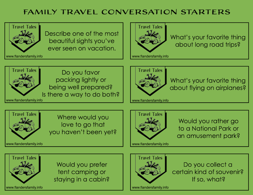 Travel Tales Conversation Starters