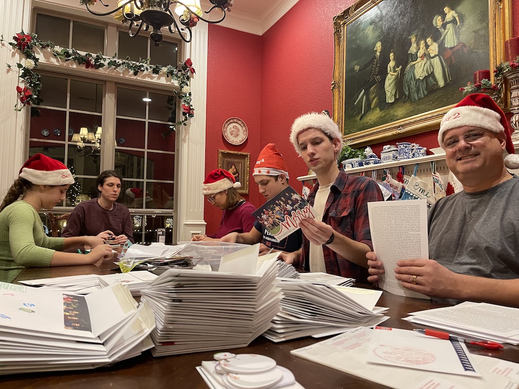 2021 Dec - Christmas Card Assembly Line