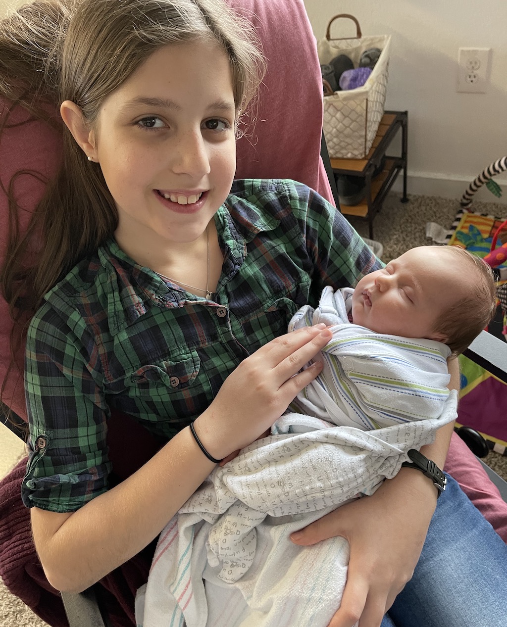 2021 Happenings - Abby Holding Evelyn