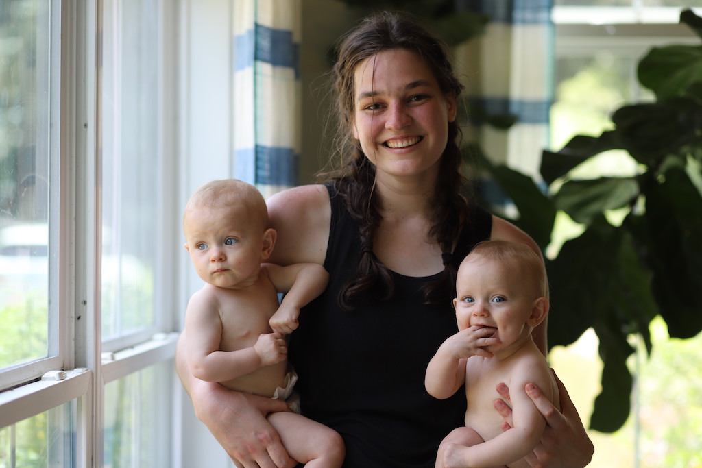 Bekah with Babies