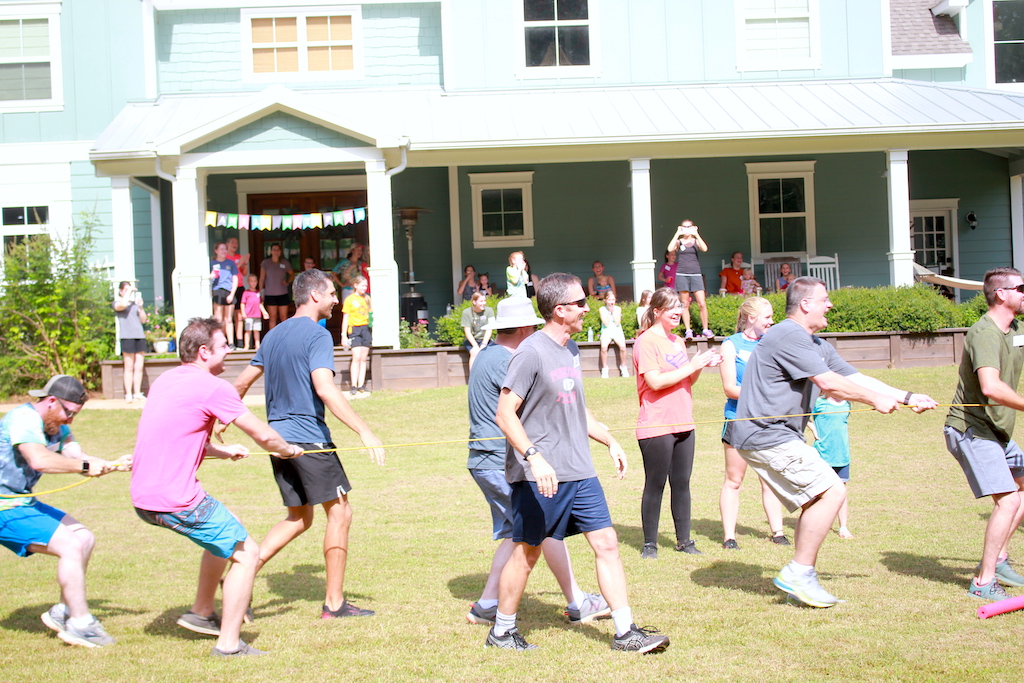 Family Olympics Tug of War