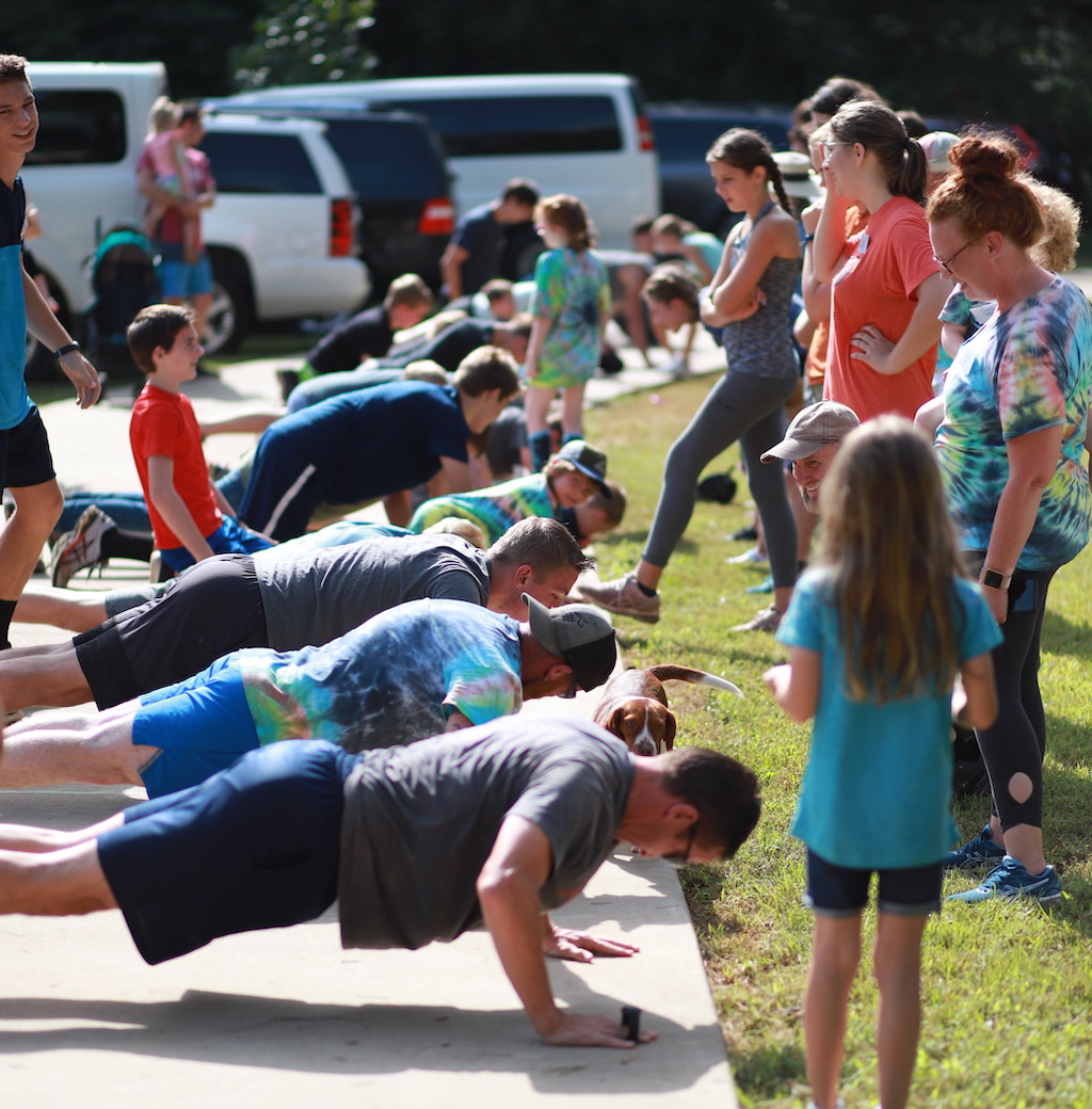 Family Olympics Push Ups