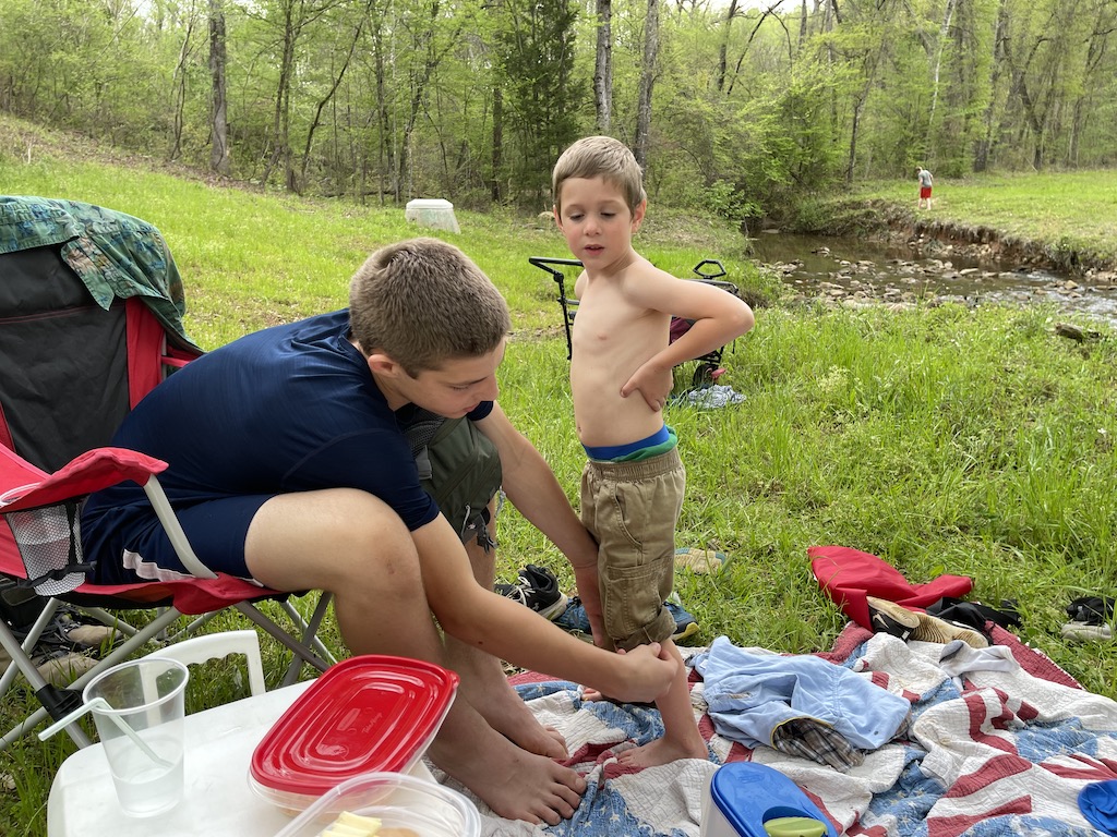 Gabriel Helps Nephew