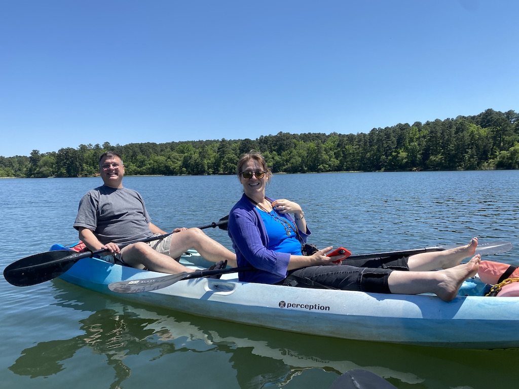 Mom and Dad Kayaking