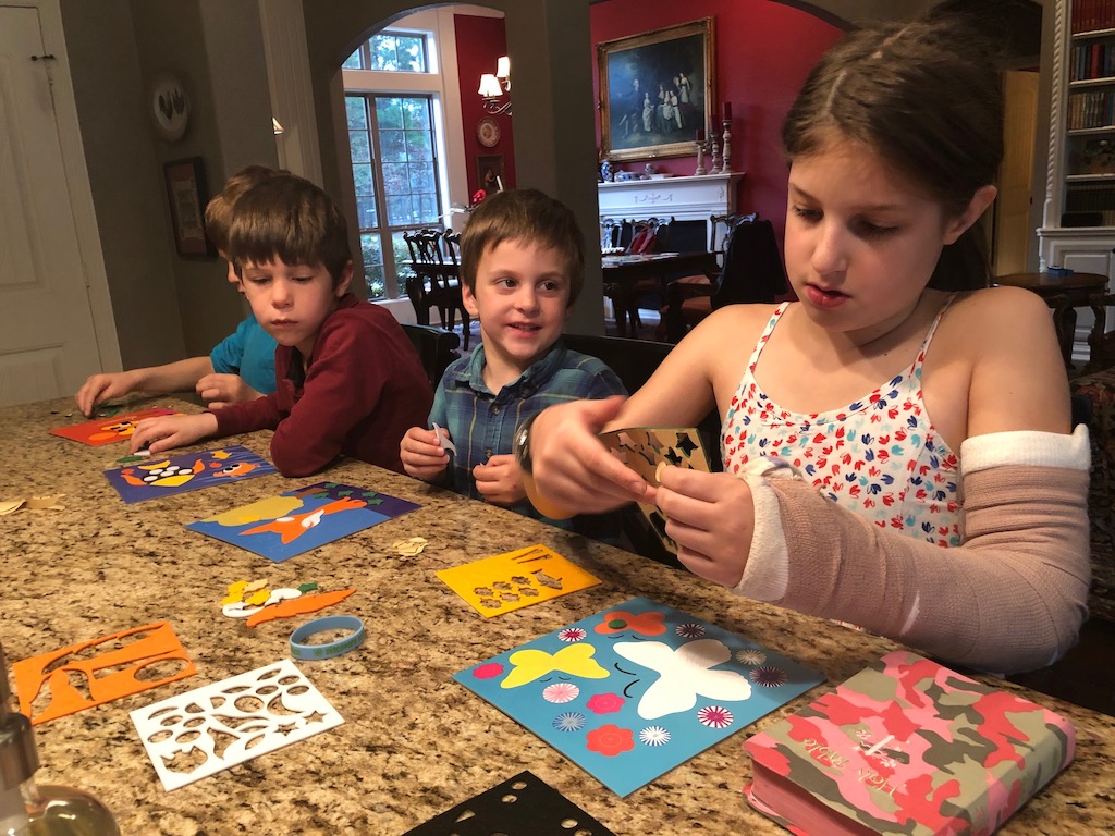 Crafting with Nephews 2019