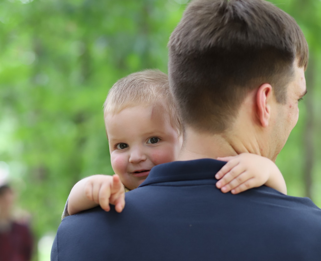 Nathan with his Daddy