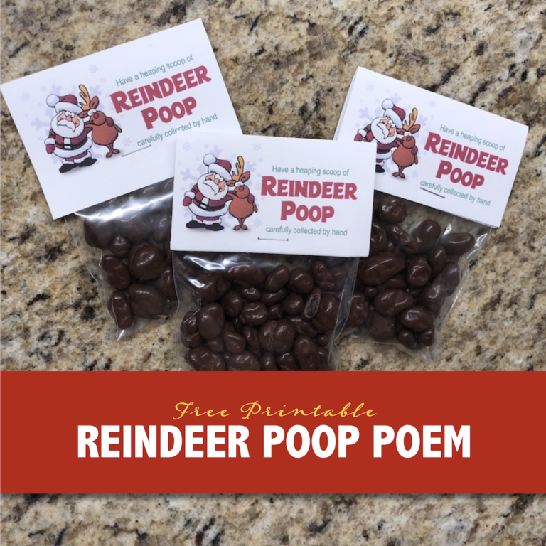 Reindeer Poop Bag Toppers