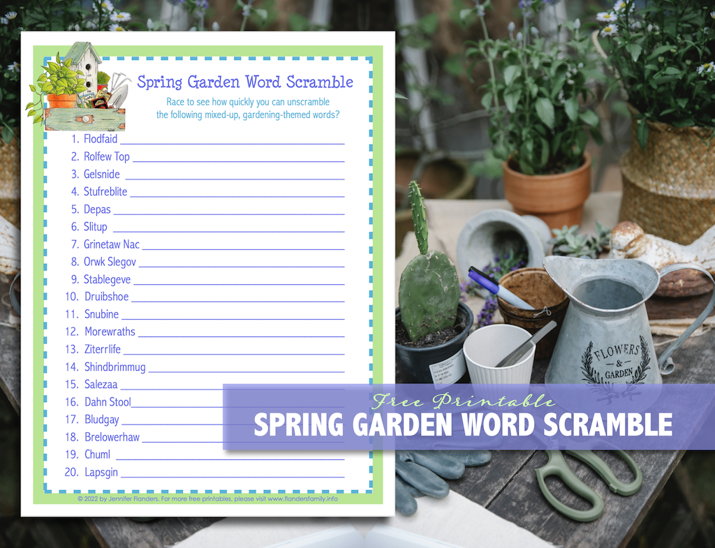 Springtime Word Scramble