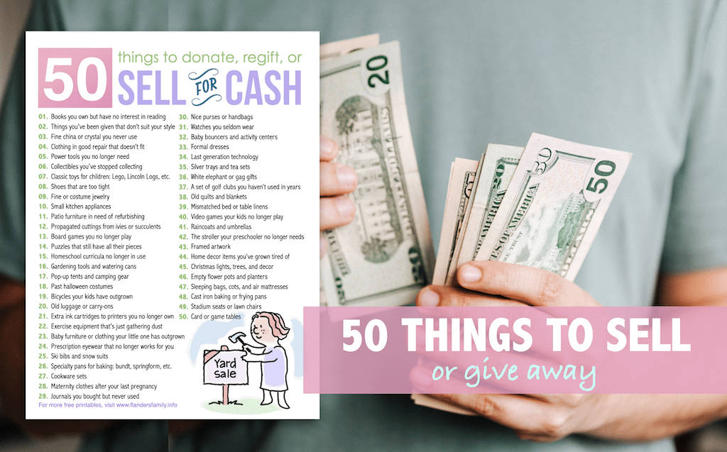 50 Things to Sell or Give Away