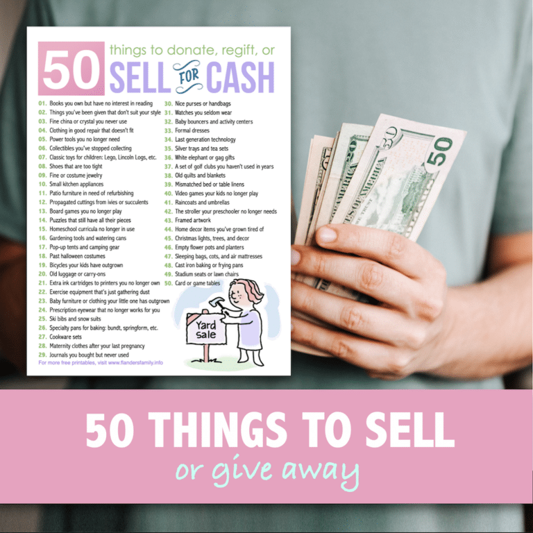 50 Things to Sell for Cash