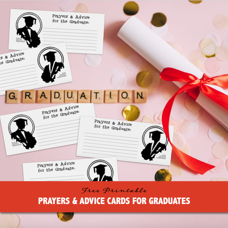 Prayers and Advice Cards for Graduates