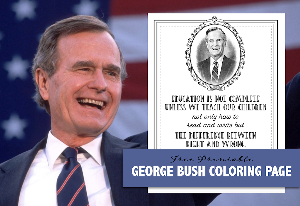 George Bush Coloring Page