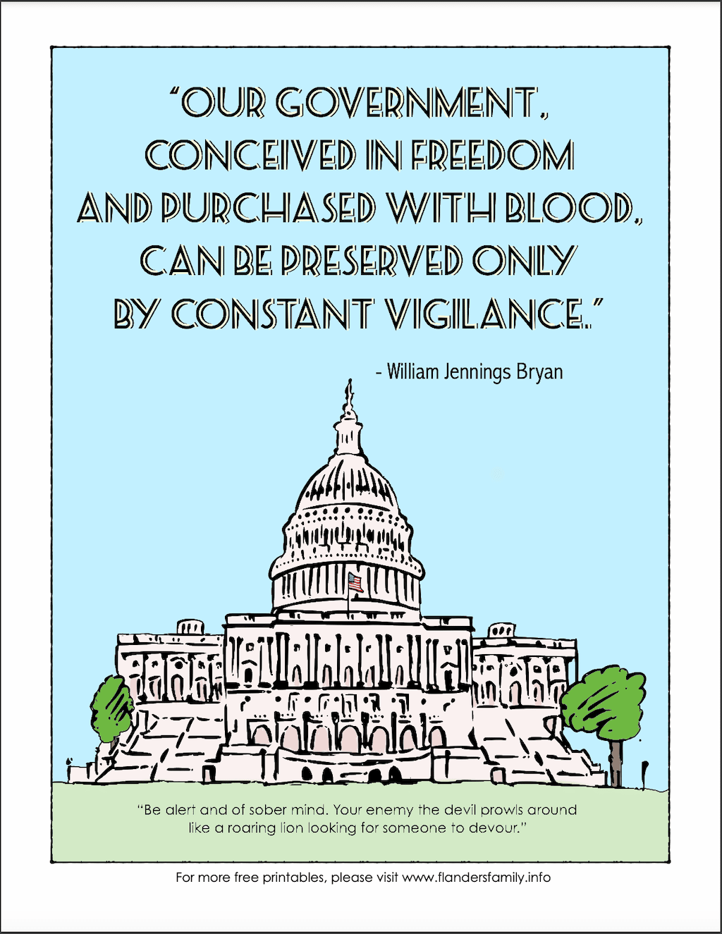 Preserved through Vigilance Coloring Page