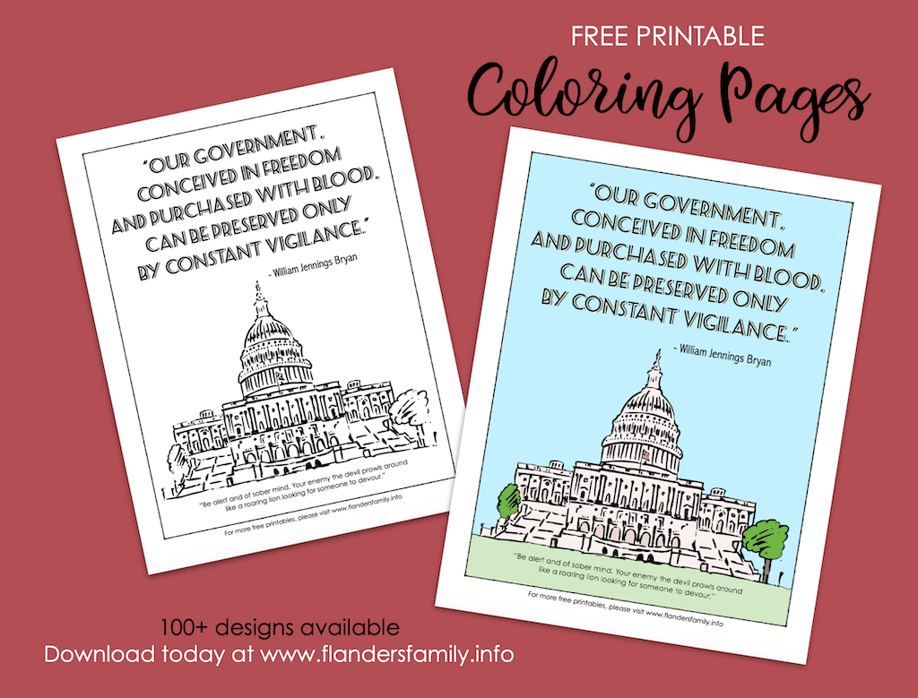 Preserved through Vigilance Coloring Page