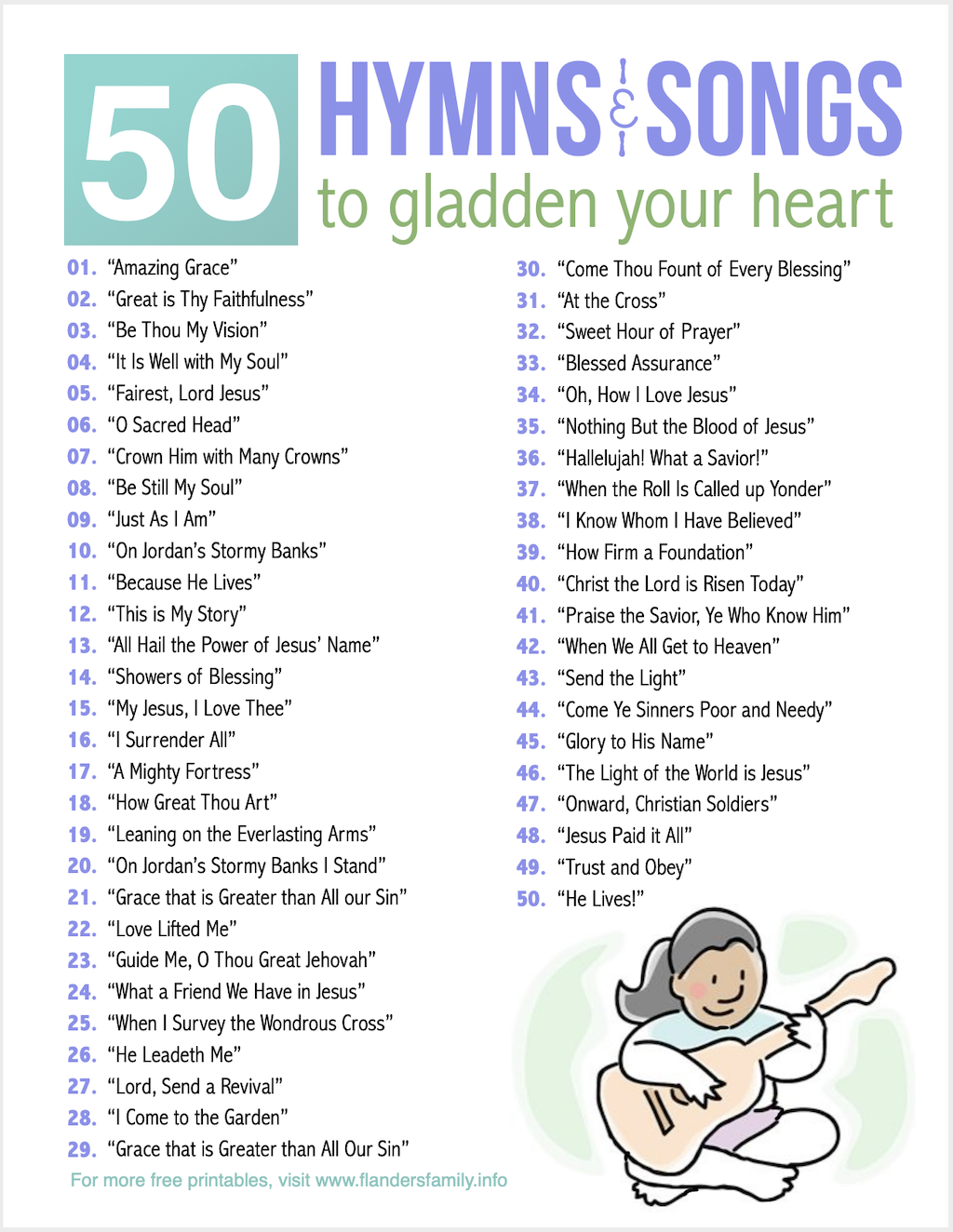 50 Hymns to Gladden Your Heart