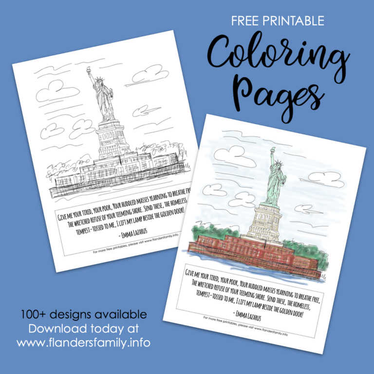 Statue of Liberty Coloring Page