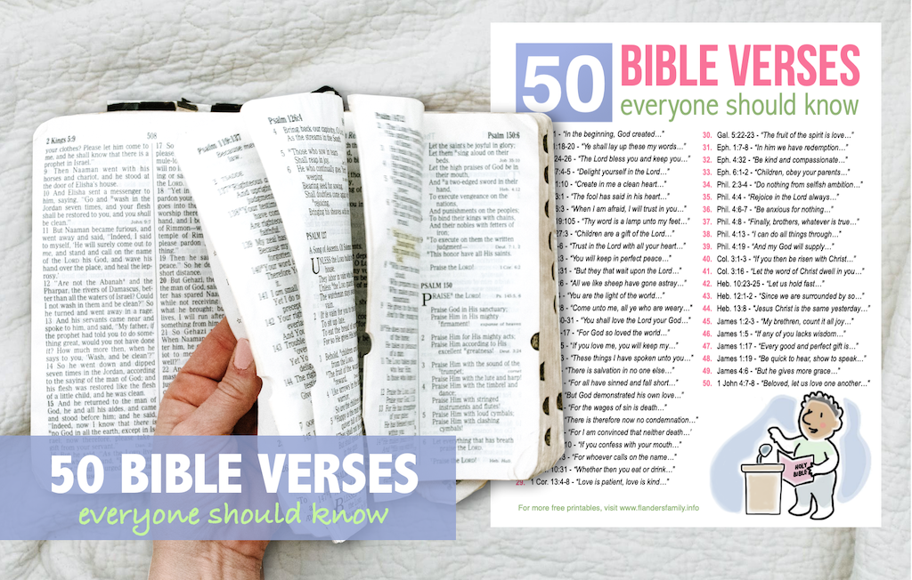 50 Bible Verses to Memorize