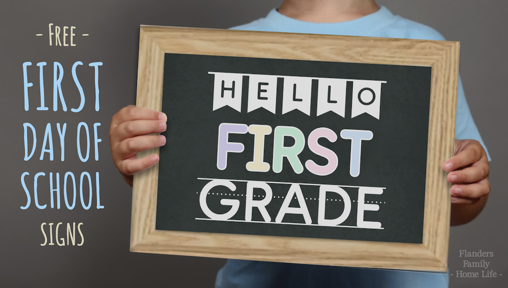 Hello First Grade Sign