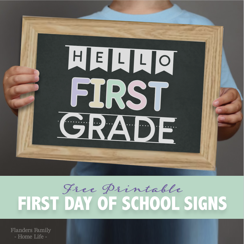 Hello First Grade Sign