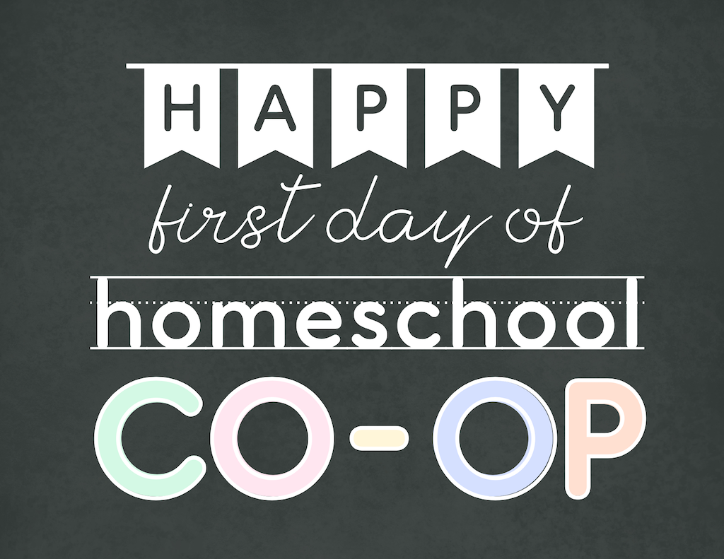 Happy Homeschool Co-Op Sign