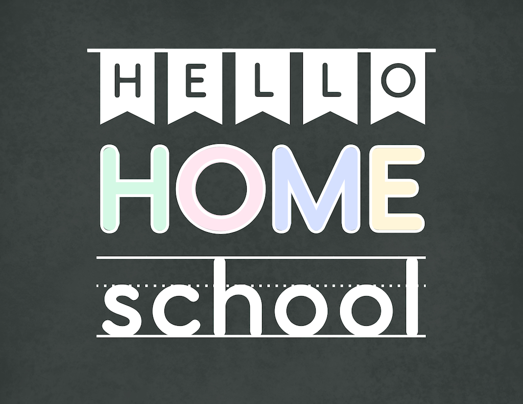 Hello Home School Sign