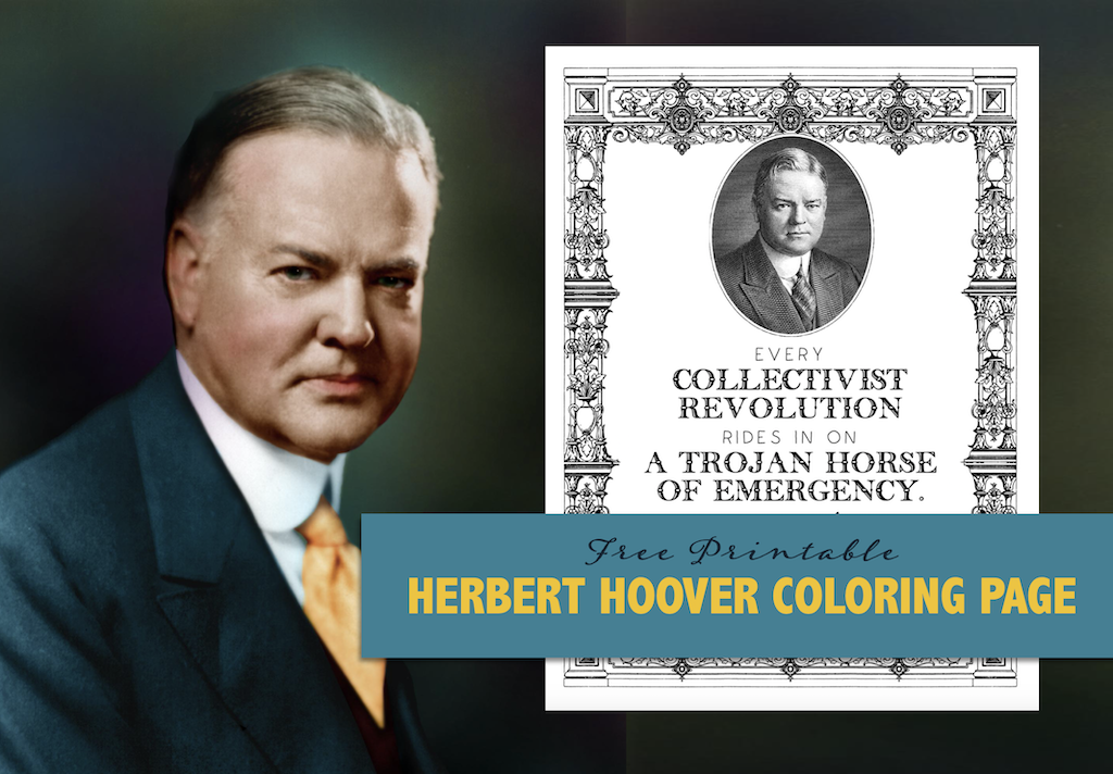 Herbert Hoover Coloring Page