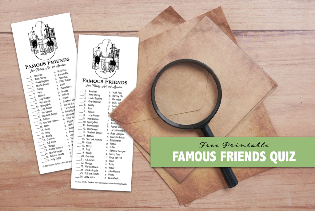 Famous Friends Quiz