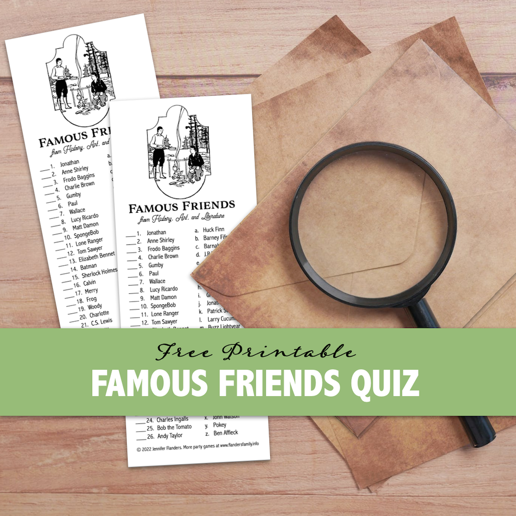 Famous Friends Quiz