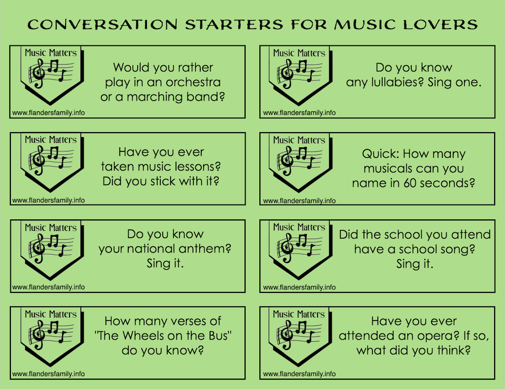 Musical Conversation Starters 