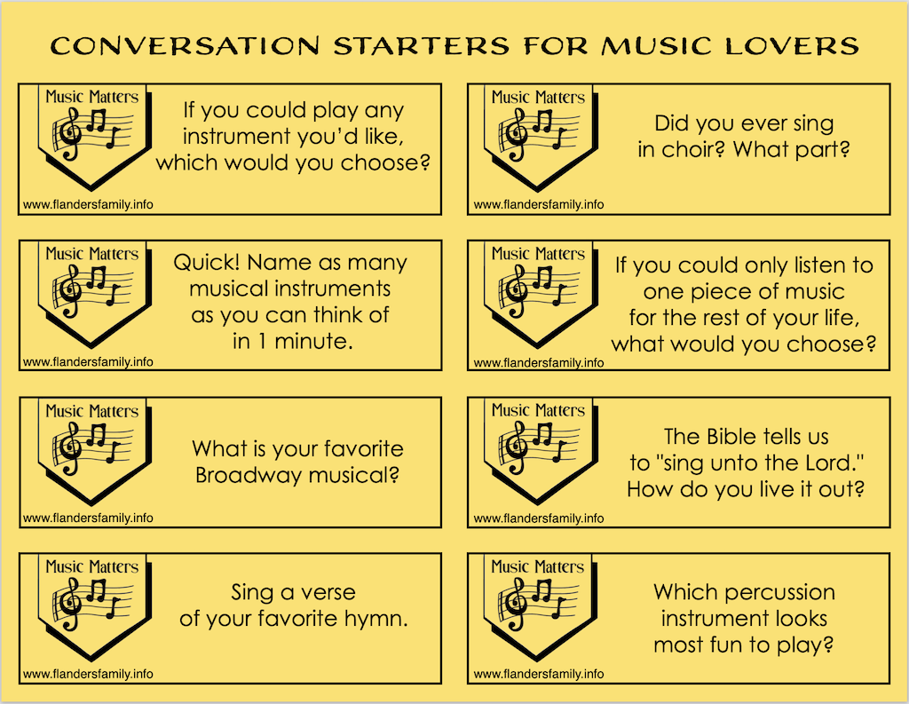 Musical Conversation Starters 