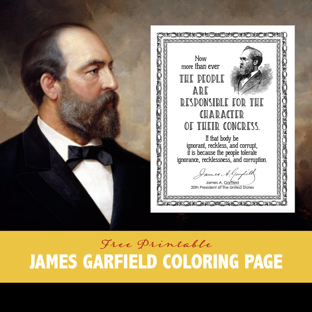 James Garfield Coloring Page