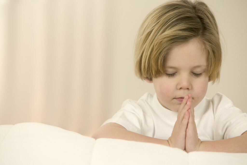 child praying