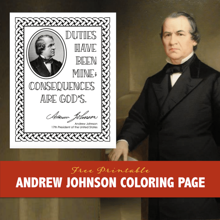 Andrew Johnson Coloring Page