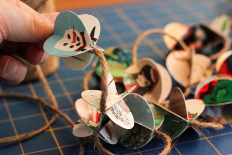 Christmas Card Crafts - Garland