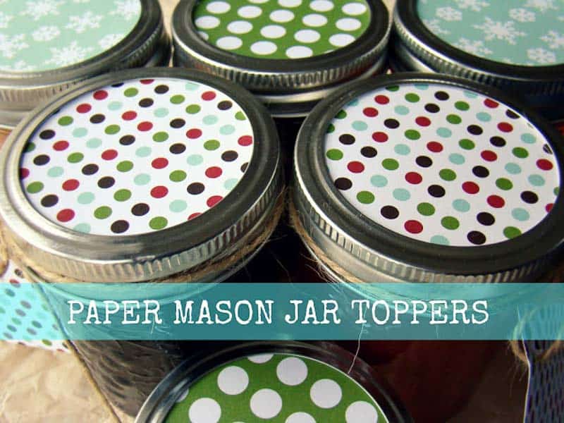 Christmas Card Crafts - Jar Toppers