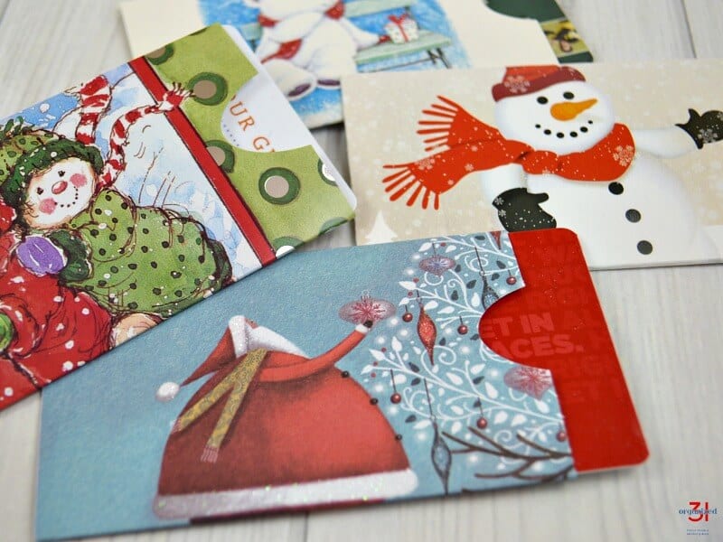 Christmas Card Crafts - Gift Card Sleeves