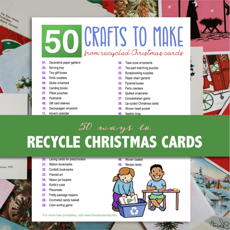 50 Ways to Recycle Christmas Cards