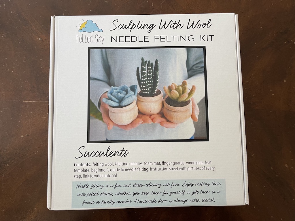 Succulents Needle Felting Kit 