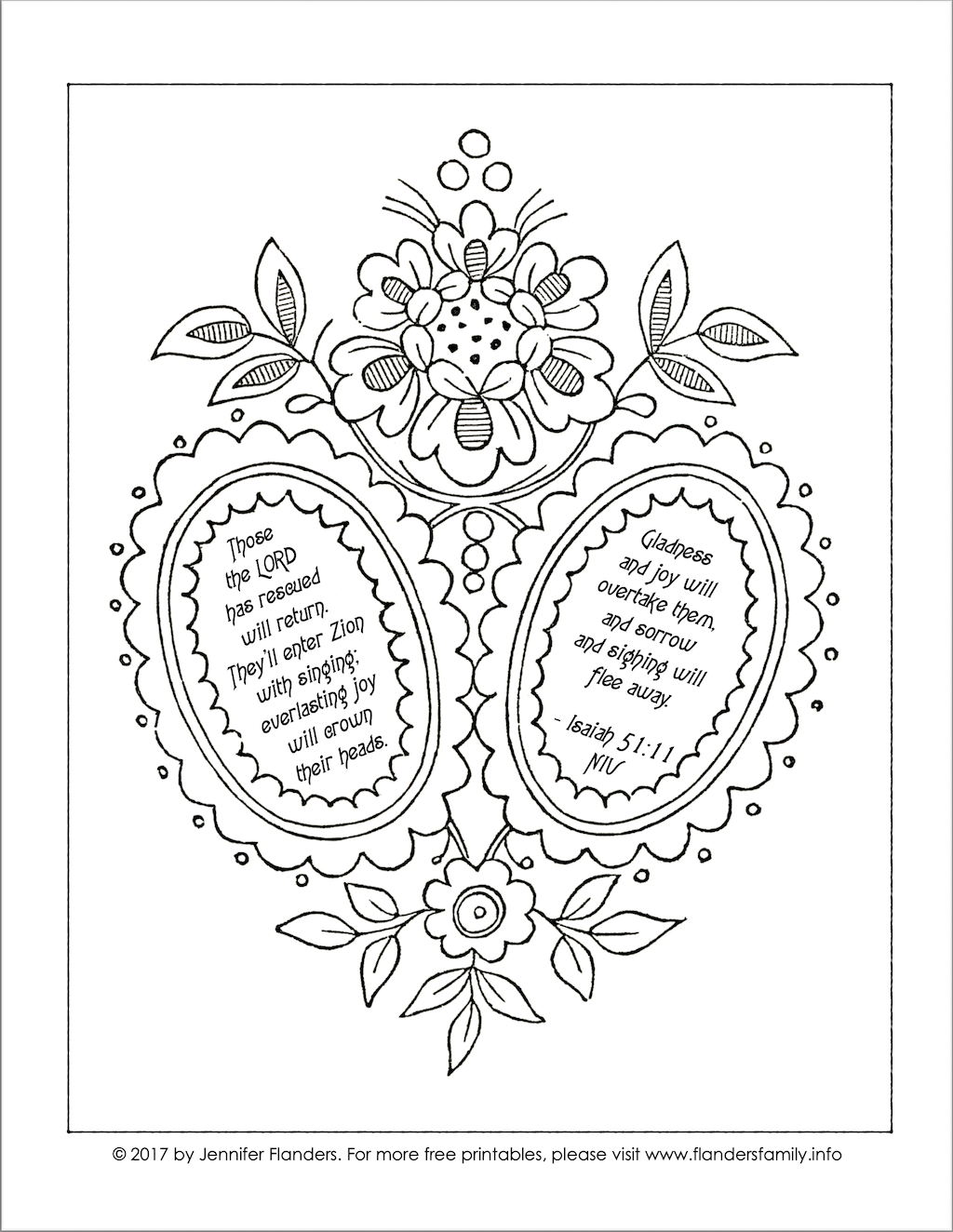 Gladness and Joy Coloring PageGladness and Joy Coloring Page